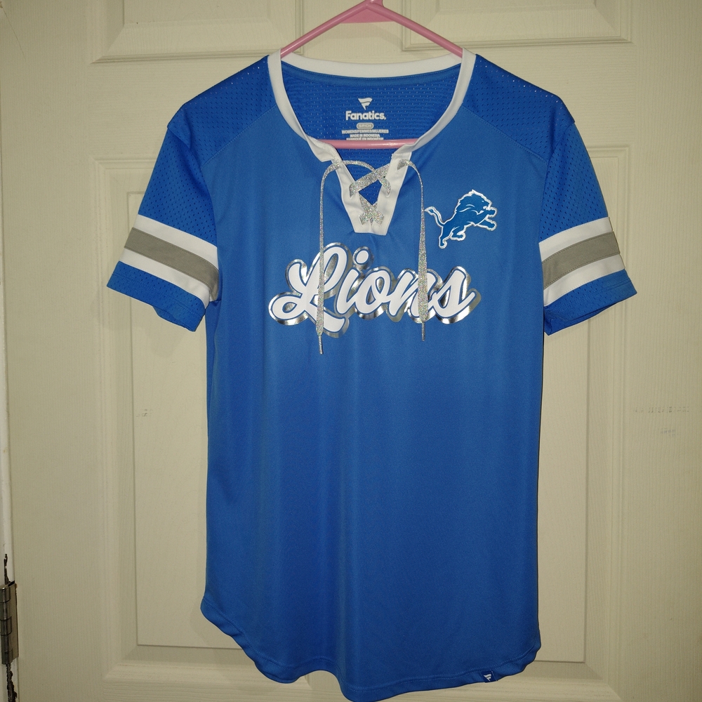 Fanatics Blue and White Lions Jersey